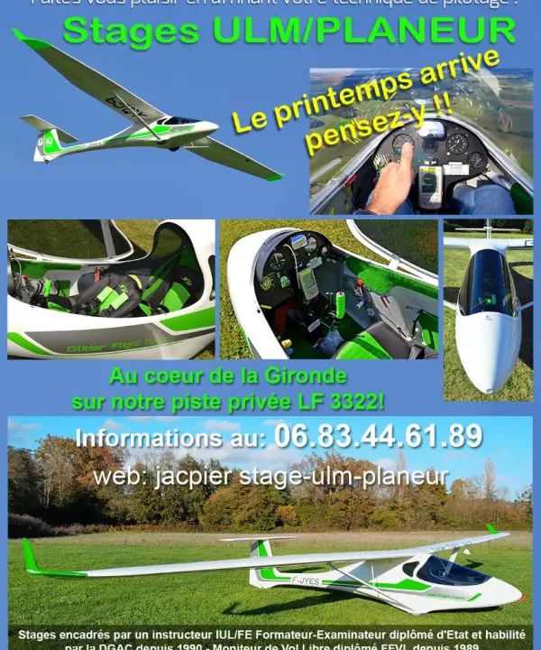Ulm à vendre - Autres - STAGES ULM/PLANEUR ouverts à tout pilote