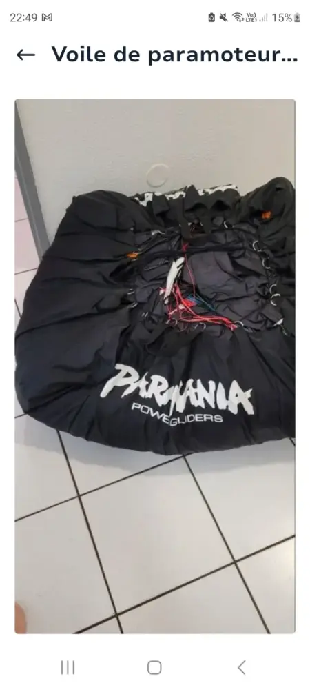 Ulm à vendre - Paramoteur - Voile action GT 28