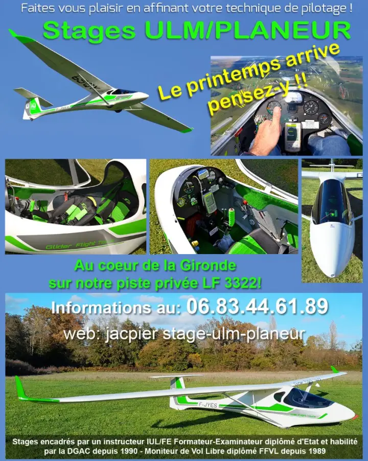 Vue principale de Autres à vendre – STAGES ULM/PLANEUR ouverts à tout pilote à Saint Pierre LF3322