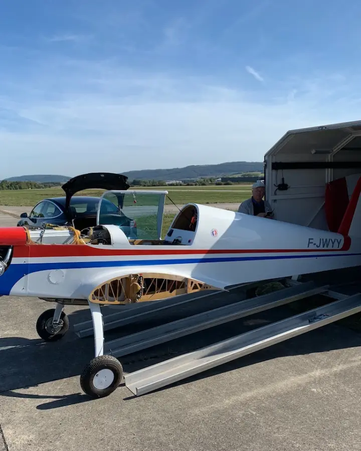 Deuxième vue de Multiaxe à vendre – Motoplaneur ULM ULF-2 (2005) – Ailes repliables – Économique (5L/h) à EDRT