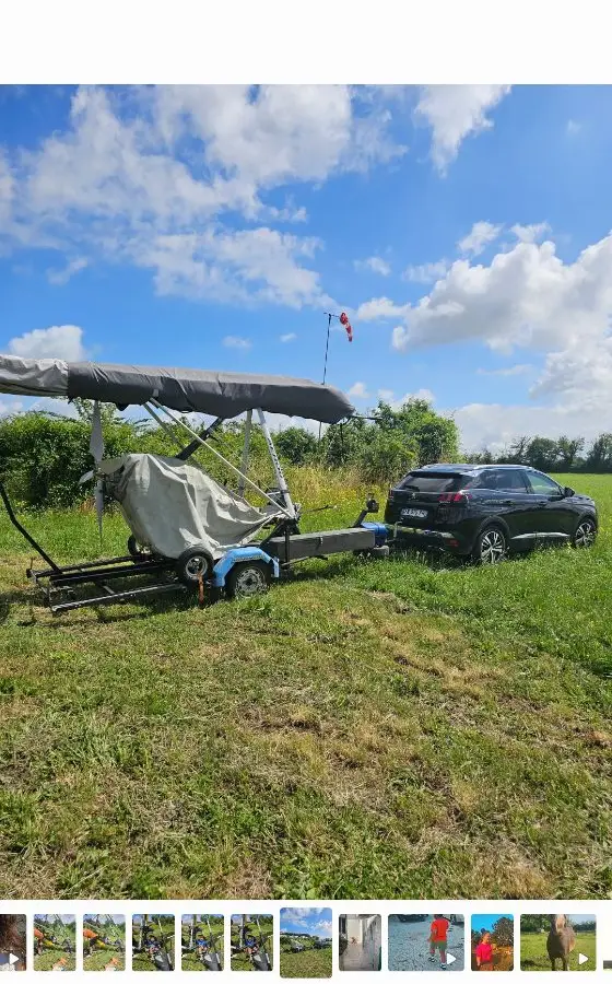Deuxième vue de Pendulaire à vendre – Ulm pendulaire gte 582 aile pliable à Caunay