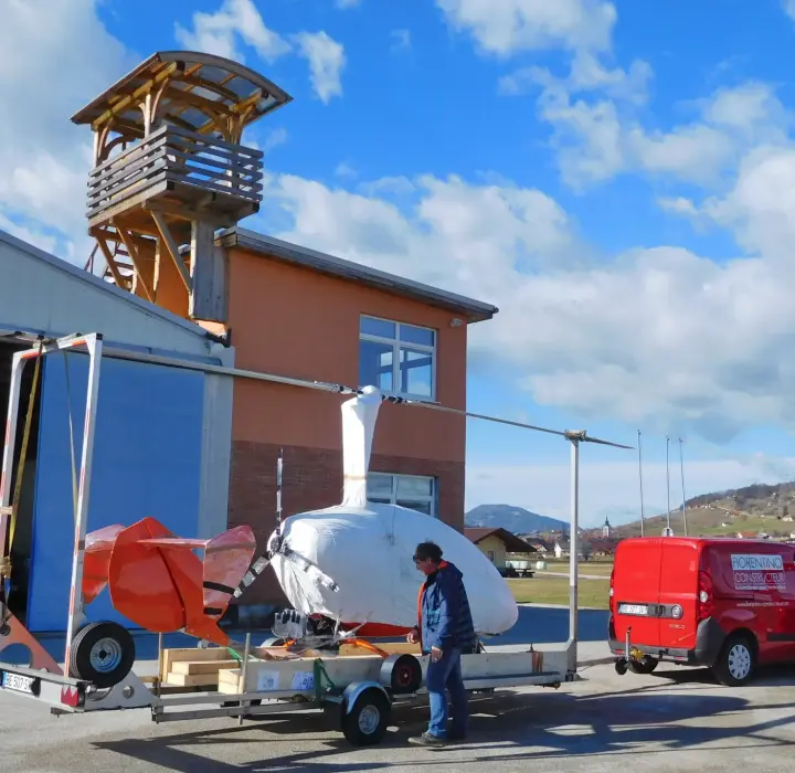 Troisième vue de Autres à vendre – Vend remorque transport autogire à lfls