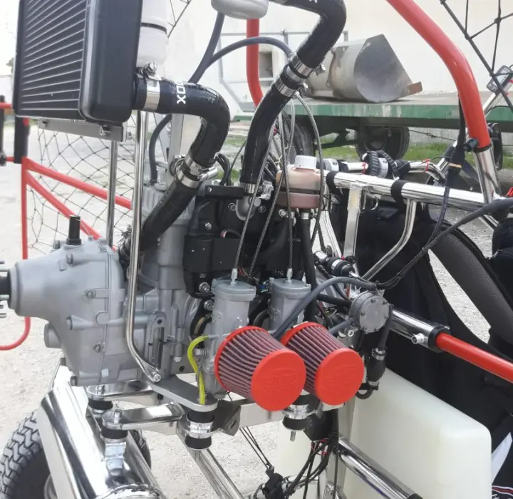 Deuxième vue de Paramoteur à vendre – Chariot Paramoteur HSCOM Rotax 582 démarreur électrique à ARLES