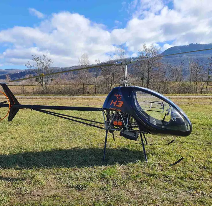 Deuxième vue de Helicoptere à vendre – Hélicoptère ULM Dynali H3 912IS à LF0125