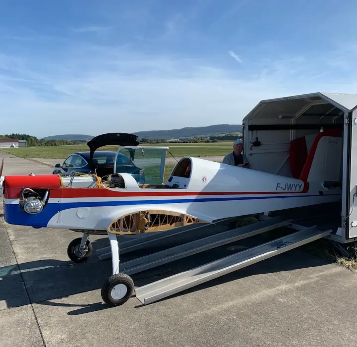 Deuxième vue de Multiaxe à vendre – Motoplaneur ULM ULF-2 (2005) – Ailes repliables – Économique (5L/h) à EDRT